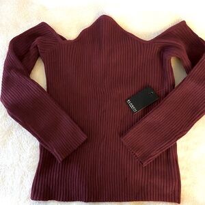 Eloquii Women's Burgundy /Dark Red Dressy Sweater